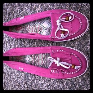 Vans Pink Moccasins